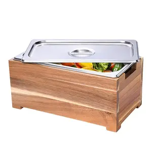 रसोई Countertop लकड़ी खाद बिन इनडोर Composter चायदान कचरा कर सकते हैं खाद्य अपशिष्ट बाल्टी Ith स्टेनलेस स्टील डालने ढक्कन