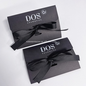 Sang Trọng Biểu Tượng Tùy Chỉnh Ngọc Trai Phong Bì Với Ribbon <span class=keywords><strong>Bow</strong></span> Hướng Dẫn Thẻ Đóng Gói Phong Bì - Product Image 1