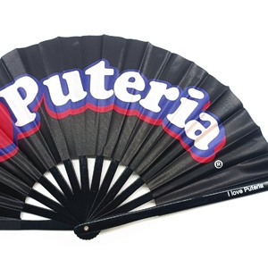 Bsbh 2025 Cá Nhân Tre Đen Clack Người Hâm Mộ Biểu Tượng Tùy Chỉnh 13 Inch 33Cm Gấp <span class=keywords><strong>Fan</strong></span> Đối Với Đảng Lớn Tre Fording Người Hâm Mộ - Product Image 2