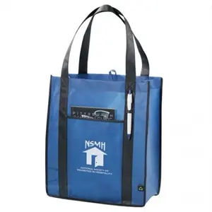 Carry-All Non Woven Bag with Contrast Binding and Handles