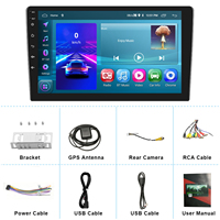 Podofo 10.1 "2 + 64G çift Din araba android müzik seti kablosuz CarPlay & Android oto GPS WIFI FM RDS BT araba radyo ab/abd/İngiltere stok