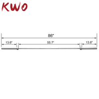 KWO – équipement de gymnastique, entraînement de compétition, poignées en Aluminium OB, 20kg, 7 pieds, haltères