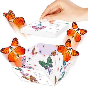 DAMAI 2026 New Bestselling Valentine's Day Party Butterfly <b>Explosion</b> Gift Box Surprise Flying Butterfly Box for Mother's Day - Product Image 2