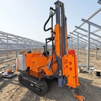 Pile driver solaire photovoltaïque multifonctionnel avec moteur et engrenages - Haute efficacité, conception personnalisable et utilisation facile