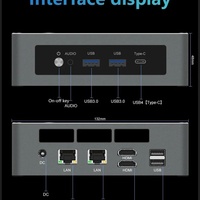 Mini PC TOPC AMD Ryzen 9 8945HS R7 8845HS, USB4.0, Doble LAN, 2xDDR5, PCIe4.0, Windows 11, Mini Ordenador de Bolsillo para Juegos, WiFi6E