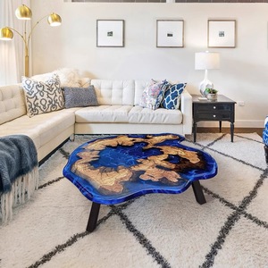 Altro DESIGN blu oceano <span class=keywords><strong>in</strong></span> <span class=keywords><strong>legno</strong></span> mobili per la casa <span class=keywords><strong>fabbrica</strong></span> diretta <span class=keywords><strong>in</strong></span> noce solida cucina ristorante fiume resina epossidica <span class=keywords><strong>legno</strong></span> tavolo da pranzo - Product Image 3