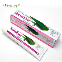 Dentifrice blanchissant pour dents sensibles, protection spécifique, menthe, extrait naturel d'aloès vera, anti-caries, soin profond à domicile