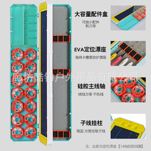 DlOHHH Fishing <b>Tackle</b> <b>Box</b> 510mm Multi Function Storage Case Blue And Yellow - Product Image 4