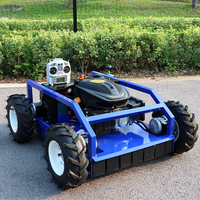 Tondeuse à gazon télécommandée à roues déplacement rapide adaptée au robot de tonte de tracteur de pelouse à terrain plat