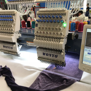 Máquina de bordado industrial WONYO de <span class=keywords><strong>2</strong></span> cabezales y 12 agujas para monograma de tela profesional - Product Image 2