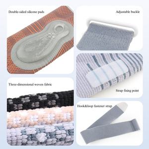 Manchon de compression réglable en tricot pour coude, avec coussinets en silicone bilatéraux antidérapants, attelle de soutien pour le coude de tennis et le basketball - Product Image 4