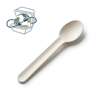 Cuillères jetables compostables et biodégradables en bagasse de canne à sucre pour la restauration