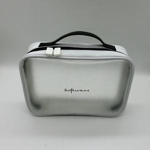 Usine en gros Portable néoprène sac cosmétique personnalisé PVC sac de maquillage poignée supérieure sac de maquillage avec fermeture éclair - Product Image 2