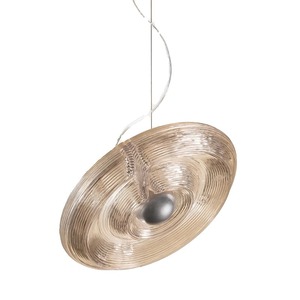 Kooij Fresnel Glass Pendant Light Round Led Single Head Home <b>Decor</b> <b>Lighting</b> - Product Image 5