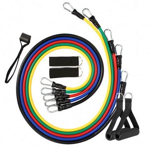 Juego de 11 Bandas de Resistencia de Látex para Ejercicio, 11 Piezas de Bandas de Resistencia para Fitness - Product Image 1