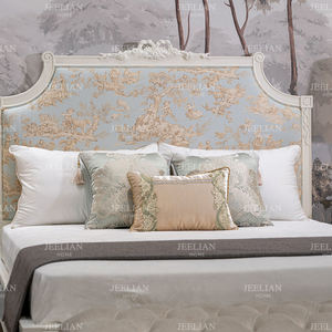 เตียงคู่สีน้ำเงินขนาด 1.5 เมตร ดีไซน์ทันสมัย ทำจากไม้เนื้อแข็งแกะสลัก เฟอร์นิเจอร์สไตล์ฝรั่งเศส โรแมนติก หรูหราแบบยุโรป สำหรับห้องนอนในวิลล่า ยี่ห้อ JEELIAN - Product Image 4