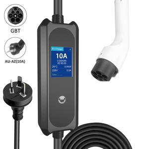 GBT Controllable Digital Screen Fast Charging Portable EV Charger New Condition AU Schuko <b>uk</b> <b>Plug</b> for Electric Cars - Product Image 1
