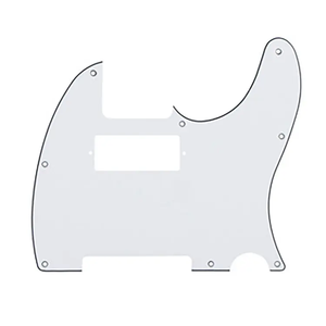 Battipenna per Chitarra TL a 8 Fori, Bianco a 3 Strati, con Struttura per Pickup Humbucker, per Componenti Chitarra Fai da Te - Product Image 1