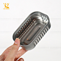Tinsmaker vente en gros impression personnalisée sardine boîtes de conserve emballage de conteneur argent Rectangle vide boîte en fer blanc couvercle réutilisable