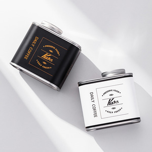 Kafei Shi - Recipiente de almacenamiento de granos de café, 150 g, metálico, portátil, para café, té, camping - Product Image 1