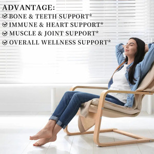 Gélules de Vitamine K2 OEM ODM 500 MCG MK-4 100 MCG MK7 pour des Os et des Artères Sains, Favorise l'Absorption du Calcium, Renforce l'Immunité et le Cœur - Product Image 4