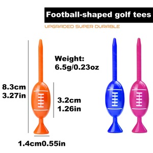 <b>Golf</b> Tees Olive Shape Plastic Durable For Long Drives Stable Ball Placement - Product Image 4