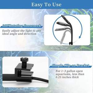 Lampe LED USB Mini pour Aquarium, Éclairage Transparent à Clipser pour Plantes Aquatiques, Vente en Gros - Product Image 4