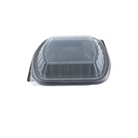 Conteneur alimentaire en gros, boîte à bento jetable en plastique PP de qualité alimentaire pour la restauration rapide