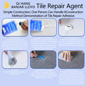 Kit de Reparación de Azulejos Epóxicos para Uso en Construcción - Pasta de Restauración Todo en Uno para Astillas, Rasguños y Grietas, Adhesivo de Secado Rápido y Fácil Aplicación - Product Image 4