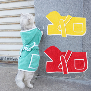 Pet Bathrobe Microfiber Absorbent Quick Drying <b>Cat</b> <b>Clothes</b> <b>For</b> Bathing Summer Winter Spring Autumn - Product Image 1