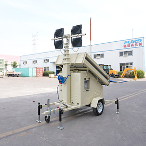 Torre de Iluminación Solar de Cero Emisiones, 1600W, Alto Lumen, Energía Verde, con Ruedas y Estabilizador - Product Image 3