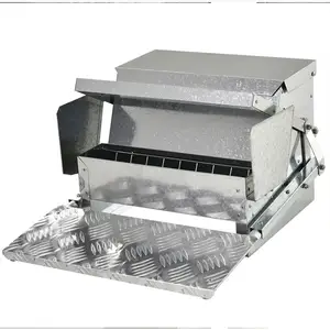 Alimentador de pollos JH-Mech Metal ODM Fácil de usar Recubrimiento en polvo resistente a la intemperie Alimentador automático de pollos de acero galvanizado