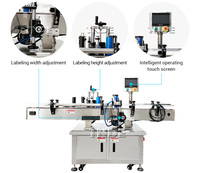 Machine d'impression d'étiquettes de bouteilles en plastique automatique à haute précision pour le marché chinois, imprimante d'étiquettes de bouteilles de table contrôlée par PLC