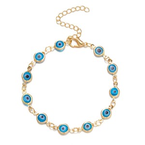 Braccialetto alla Moda con <span class=keywords><strong>Occhio</strong></span> del Diavolo, Gioielli Colorati con Occhi Blu, Accessori Retrò all'Ingrosso - Product Image 6