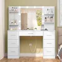 Grandes coiffeuses Rangement spacieux Construction en bois robuste et tailles personnalisées pour maisons et hôtels de luxe