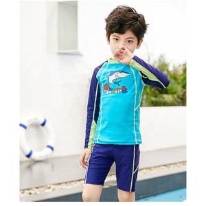 Top Quality Children 2 Piece <strong>Swim</strong> <strong>Set</strong> <strong>Boys</strong> Girls Wet Suit Sun Block Long Sleeve Kids Diving Suit Split Swimsuit - Product Image 3