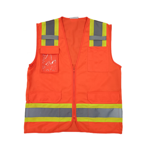 لون مخصص محبوك النسيج مرحبا فيس قميص سترة عاكسة البوليستر ملابس السلامة سترة عاكسة السلامة - Product Image 4