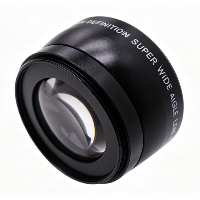 High Definition Wide Angle Auxiliary Camera Len Metal Shell Optical Part for Digital Camera Photographic Outdoor Shooting Device