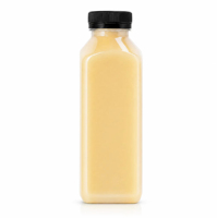Bouteille carrée en plastique PET de 8oz, 12oz, 16oz, vente en gros, avec bouchon de 38mm, contenant d'emballage alimentaire pour jus de fruits frais