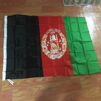 Drapeau Afghan personnalisable de 3x5 pieds 100% polyester bannière Afghane en nylon durable pour l'extérieur fanion promotionnel pour les voitures