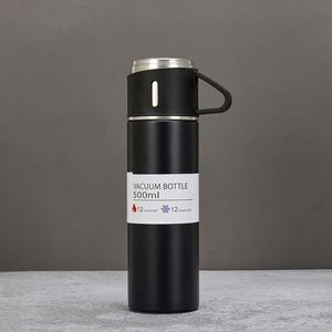 Mug de voyage personnalisé HuaShanQi avec logo, populaire auprès des entreprises, en acier inoxydable isolé sous vide, avec 3 couvercles, tasse moderne, articles promotionnels pour boissons - Product Image 5