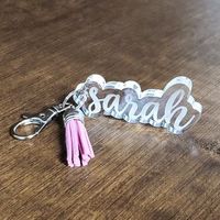 Porte-clés personnalisés en acrylique avec logo imprimé, disques et cercles vierges avec impression UV, pour anime et dessins animés
