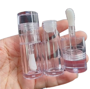 2026 New Arrival Lip Gloss Container Containers, Round Cap and square Lipgloss Tube Cosmetic <b>case</b> with Thick <b>Wall</b> - Product Image 1