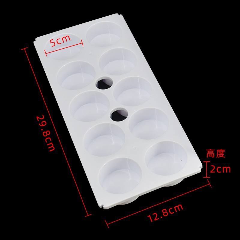 Support de rangement 10 trous, blanc, pour urinoirs et excréments - trous 5cm