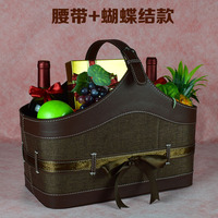 Panier-cadeau de luxe écologique pour les fêtes, emballage cadeau pour anniversaire, mariage, célébration, souvenir, panier-cadeau