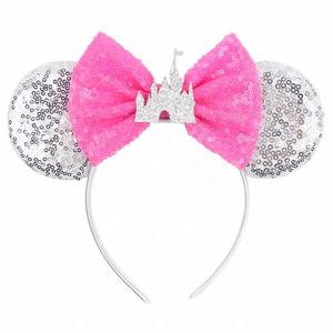Serre-tête de fête Halloween 2026 avec oreilles de souris et nœud, couronne faite à la main pour femmes et filles, accessoires pour cheveux, taille unique - Product Image 2