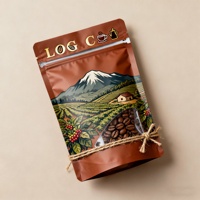 Sacs à café multicouches transparents haute densité, résistants à l'humidité - Sachets Doypack refermables, personnalisables avec impression sur mesure, qualité alimentaire supérieure