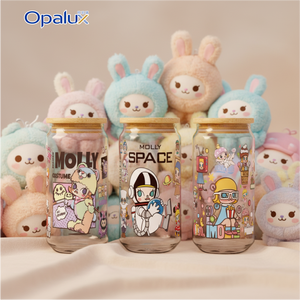 Vinilo Adhesivo Decorativo <span class=keywords><strong>con</strong></span> Diseño <span class=keywords><strong>de</strong></span> Muñeca, Transferencia UV DTF, Personajes <span class=keywords><strong>de</strong></span> Moda, Adhesivo PET <span class=keywords><strong>de</strong></span> Despegue en Frío para Decorar Vasos <span class=keywords><strong>de</strong></span> Vidrio <span class=keywords><strong>de</strong></span> 16 oz - Product Image 3