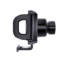 Support de téléphone de voiture sans fil résistant à la chaleur et au froid toutes saisons, rotation à 360°, fixation automatique en un clic, lumière RGB, support de téléphone de voiture