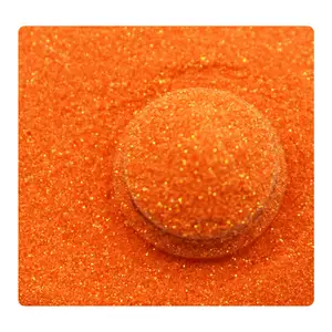 Trực Tiếp Sản Xuất Cung Cấp Polyester Glitter Cầu Vồng Orange Extra Fine Long Lanh Cho Tumbler